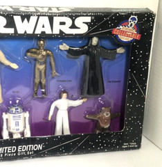 JusToys Star Wars Bend-Ems 1993 Limited Editon 8 Piece Figure Gift Set OPEN BOX