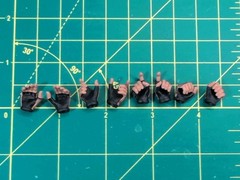 1/12 Scale 4 Sets Of Half Gloved Caucasian Hands #2 For 6″ Figure “I SHIP DAILY”
