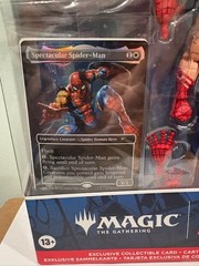 Marvel Legends Magic the Gathering Battle Damaged Spider-Man NIB Fast Ship