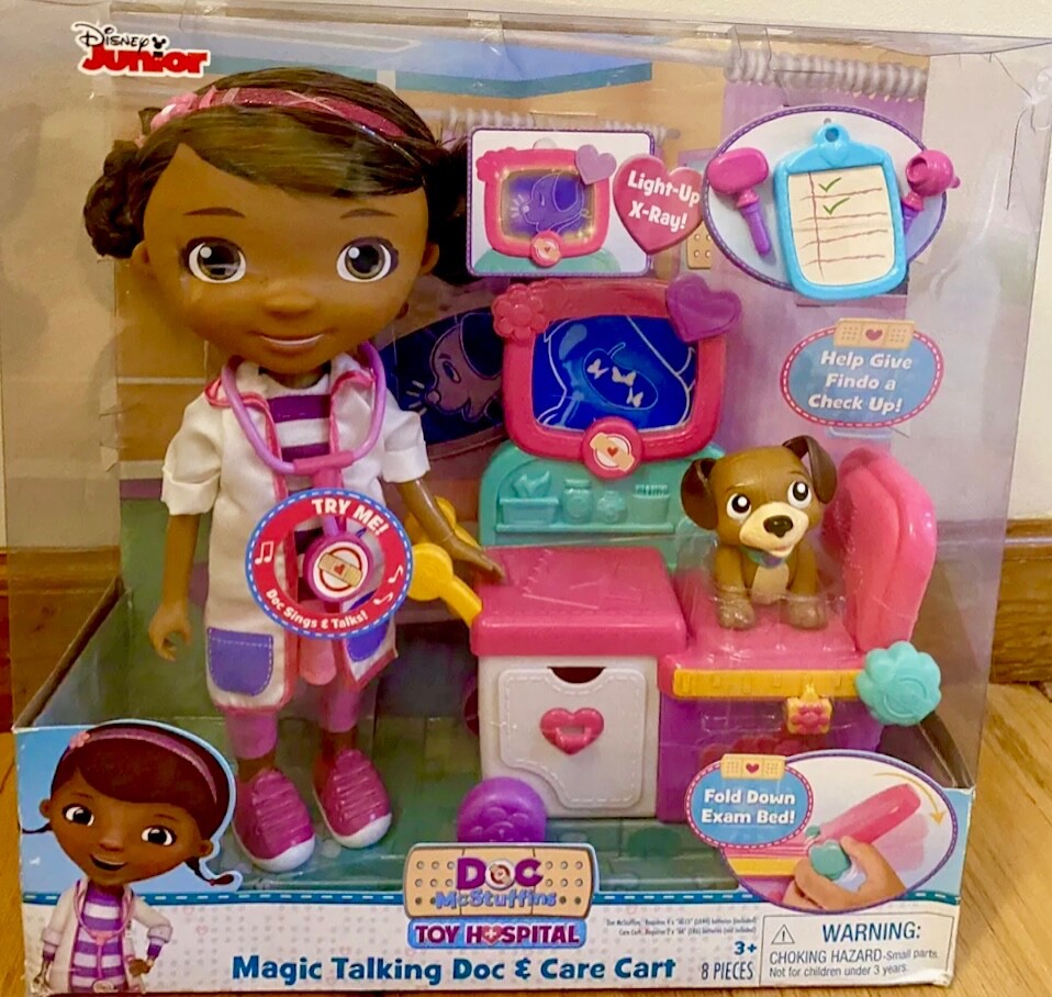 RARE! Doc McStuffins Magic Talking Doc Care Cart NEW! Disney Junior COLLECTIBLE