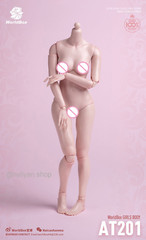 US Worldbox 1/6 AT201/AT202 Pale Suntan Flexible 12”Female Figure Body doll toy