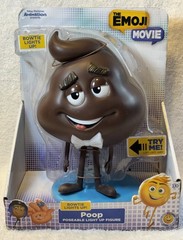 Poop Poseable Light Up Figure From The Emoji Movie- New- Bowtie Lights Up