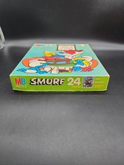 Vintage 1982 Smurfs Puzzle Complete- Good Condition Box 24pc Home Smurf Home