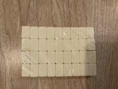 Mahjong Chinese Set with 36 Mini Tiles Hand for Travel Family 10mm x 15mm x 23mm