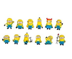 10Pcs/Set Kawaii Minions Toys 3D Eye Despicable Action Figure Kids/Adults Decora