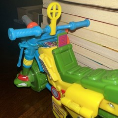 Vintage 1992 TMNT Raphael Muta Bike Action Figure Vehicle Motorcycle Complete