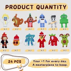 24PCS Steal a Brainrot Figure Set – Italian Brainrot Character Display Collectio