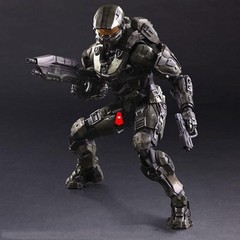 New Play Arts Kai Movie HALO 5 MASTER CHIEF Action Figures Accessories Toy Boxed