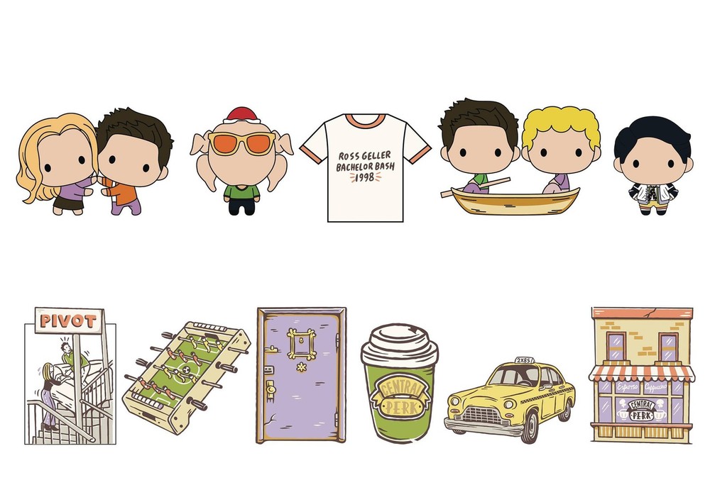 3D Figural Foam Bag Clip Friends Series 6 Pack [1 RANDOM Figure]