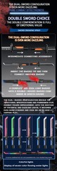 Outdoor Toy Bright Sword Multi-Color Flash LED Light Shine Cosplay Sword Toy