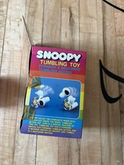 VTG 1985 Snoopy Tumbling Toy New Original Box Rare Collectible Sealed