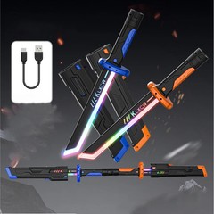 Outdoor Toy Bright Sword Multi-Color Flash LED Light Shine Cosplay Sword Toy