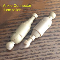 1*Pair 1:6 Ankle Connectors Accessories Fit 12″ Worldbox Action Figure Body Toy