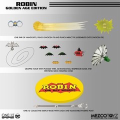 Mezco Toys One:12 Batman Robin Golden Age Edition Anime Action Figure In Stock