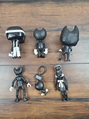 2017 BENDY & THE INK MACHINE Figure Lot Funko Alice Keychain