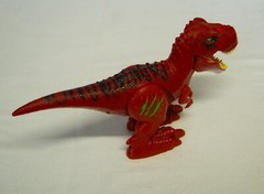 T-Rex Red Roaring Walking Light Up Dinosaur Battery Operated Zuru 12x7x3″