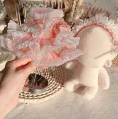 New For Plush toy 10cm/15cm/20cm/40cm Doll Clothes Dress Hairband Set Dress Up