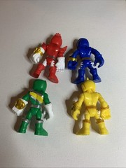 Hasbro Power Rangers 3” Figures(lot of 4)Red/Blue/yellow/green Power Rangers