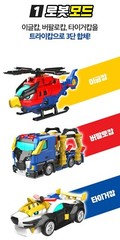 Miniforce Animal Tron TRICOP Space Police 3-Integration Transforming Robot Car