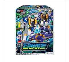 Metal Card Bot Dipbite & Rock Crush 2Pack Transforming Robot Submarine Drill Set