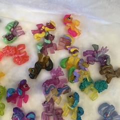 My Little Pony Blind Bag Lot of 47 Mini 2″ MLP Figures w/ Glitter & Transparent