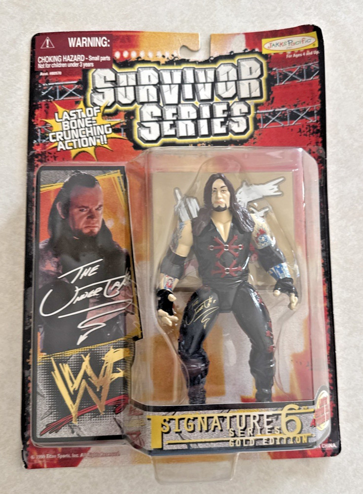 WWF Undertaker Signature Series 6 Gold Edition Jakks Pacific