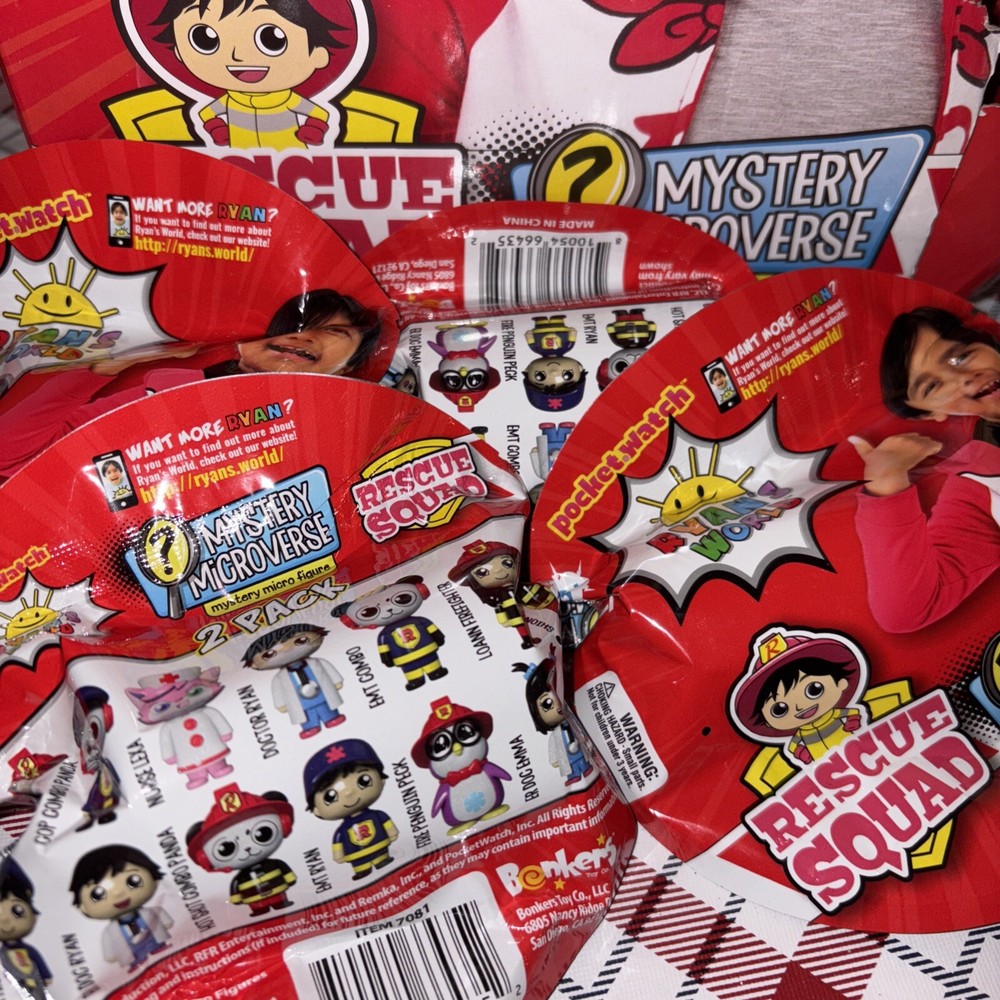 Ryan’s World Mystery 2 Pack Rescue Squad Figures