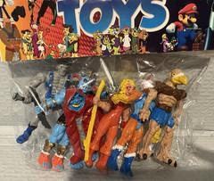 Rare Handmade Mexico ThunderCats Style Bootleg PVC Figures Lot of 6 Vintage 80s