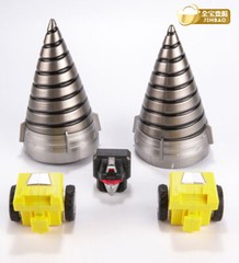 JINBAO Oversized Devastator 6pcs Full Set Green/Yellow Figure Upgrade Kit