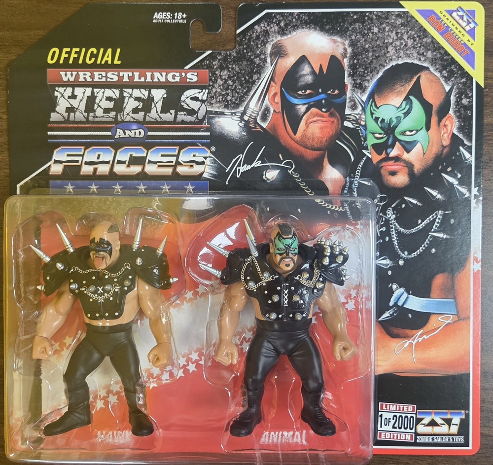 Zombie Sailor’s Toys Heels & Faces Road Warriors Hawk & Animal 2-Pack