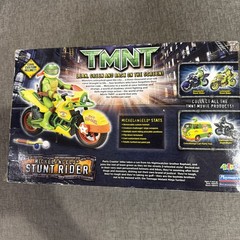 ☆2007 Tmnt Stunt Rider Michelangelo 100% Complete With Box Ninja Turtles Figure☆