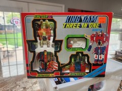 Vtg Kingdam TAKARA Bootleg Transformers G1 3-in-1 KO 80s Diaclone Voltron Figure