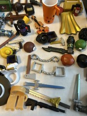 Roblox Weapons & Accessories 60 Items Lot Swords Body Parts Pistols Shield Hats