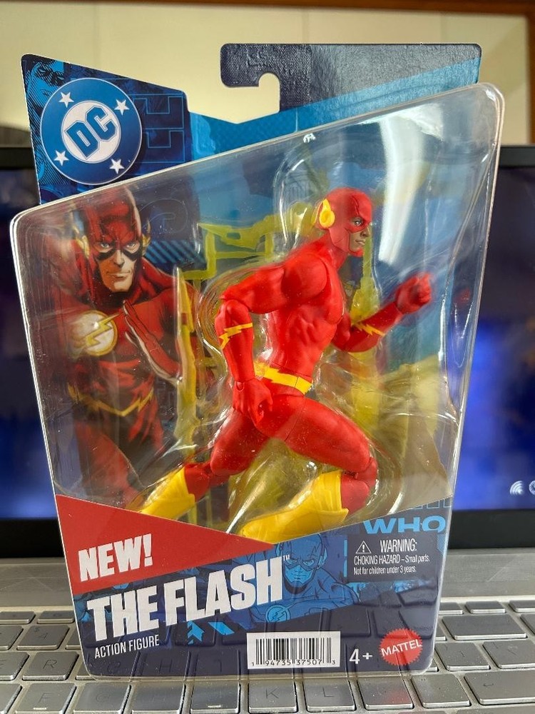 MATTLE 6 1/2 INCHES TALL DC THE FLASH PREMIERE WAVE 1 ACTION FIGURE!