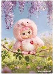 POP MART Dear Birds Series Hacipupu Make Me Blush Plush Pendant Doll in Open Box