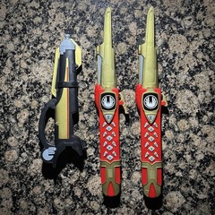 Vintage 2003 Toy Quest Power Rangers Ninja Storm Swords Sheath Non-Electronic
