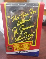Valaverse Action Force Sgt Slammer 1 of 500 Figure Signed By Sgt Slaughter