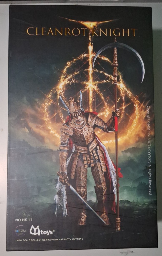 Elden Ring, Clean rot Knight 12inch 1/16, CYYtoys, OPEN BOX *ALL METAL ARMOR*
