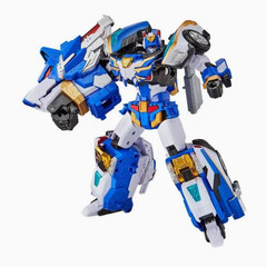 Metal Cardbot W BLUECOP W Transforming Patrol Car Robot Action Figure Korean Toy
