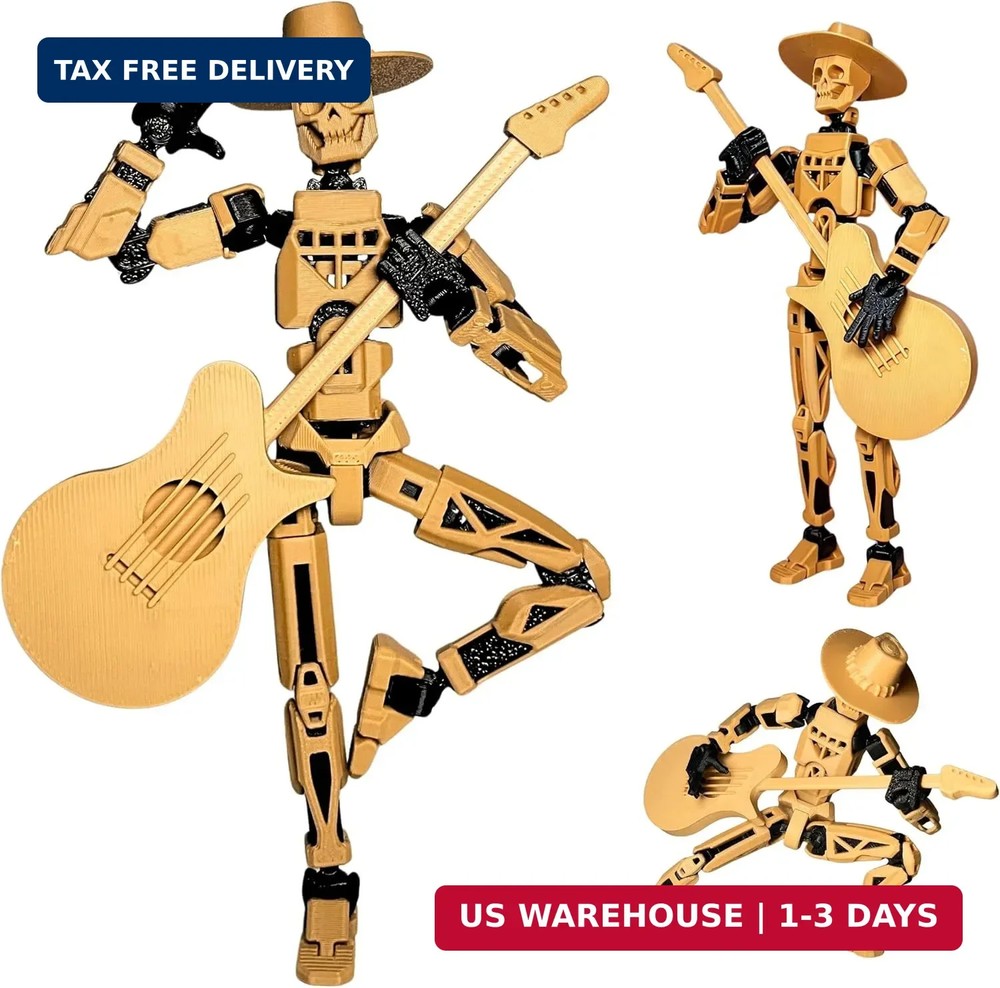 T13 Action Figures, 3D Printed Dummy 13 for Boys | Already Assembled, Stable ABS