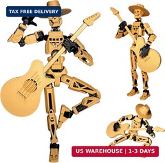 T13 Action Figures, 3D Printed Dummy 13 for Boys | Already Assembled, Stable ABS