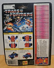 HASBRO 1984 TRANSFORMERS G1 GEARS Minibot & Minispy Pullback Jeep-On Card-New