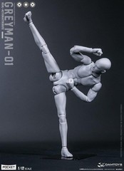 Dam Toys 1/12 Crash Test Dummy “GREYMAN” Action Figure DAM-DPS11 in USA