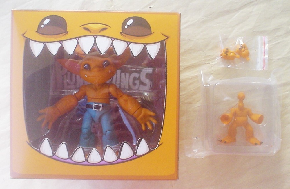 Feral CHEDAR Plunderlings Lone Coconut orange Goblin figure Hatchling Walloping