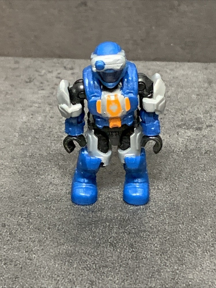 ODST Operation Veritas Blue and Silver Halo Mega Construx Bloks 2” Figure