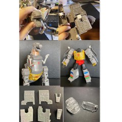 For SS86 MP08 Grimlock Transparent Neck Arm Tooth Sole Filler Sword Upgrade Kits