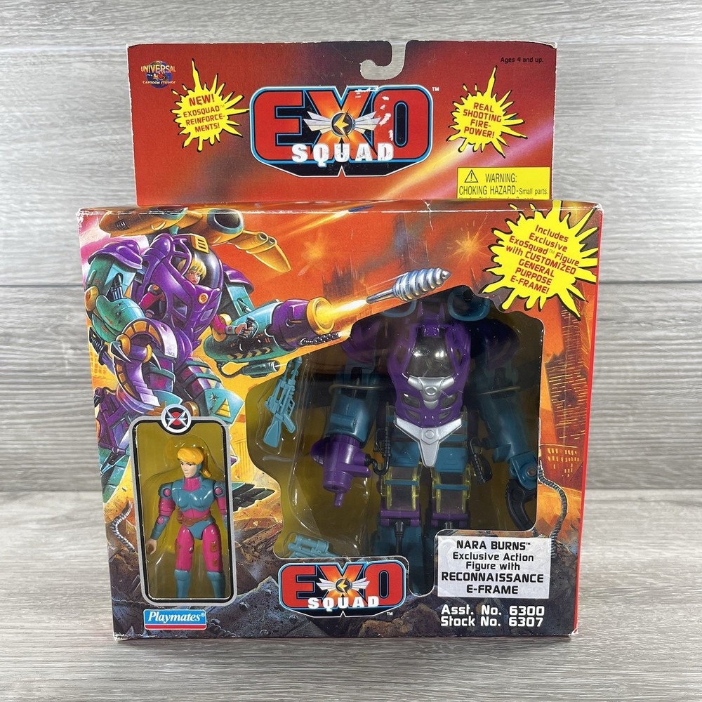 1995 Playmates Exo Squad Nara Burns Exclusive Reconnaissance E-Frame New Sealed
