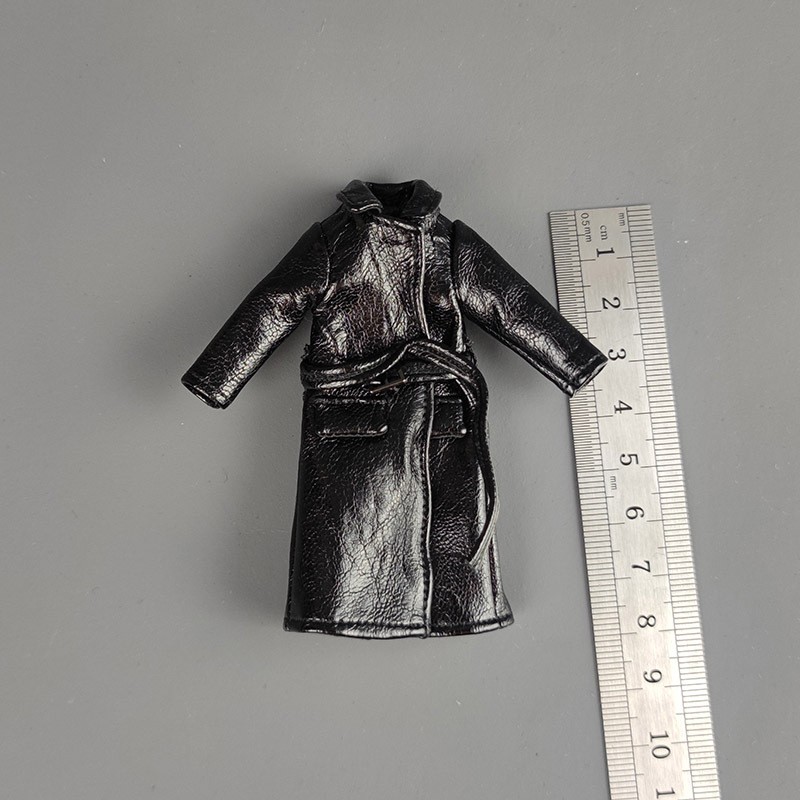 1/18 Scale 3.75″Long Leather Coat – BFS Acid Rain Action Figure Clothing