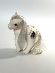My Little Pony Vintage G1 Pegasus PRINCESS TIFFANY White Jewel 1980s