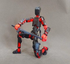 Titan 13 Action Figure Articulated Dummy 13 Robot w/ Weapons & Extra Hands